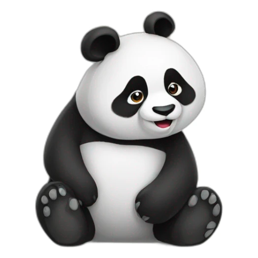 panda emotions sticker