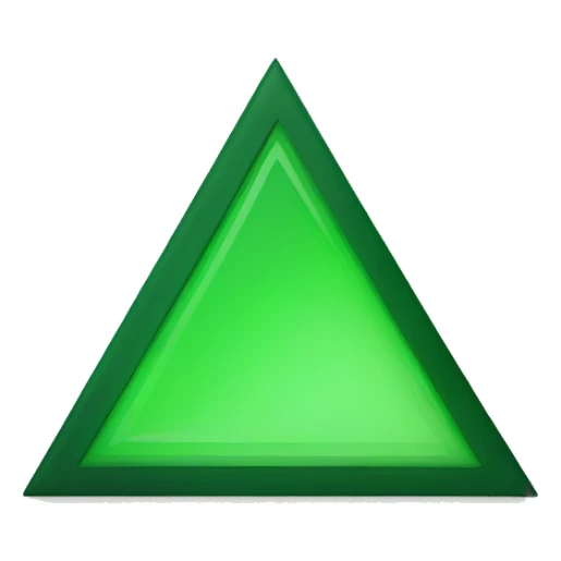 green triangle for kpis sticker