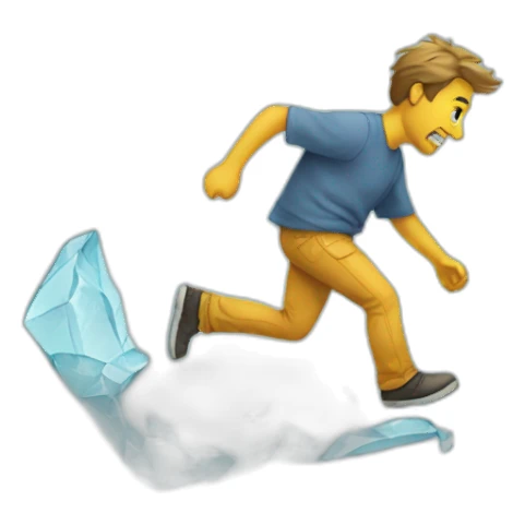 walking on broken glass sticker