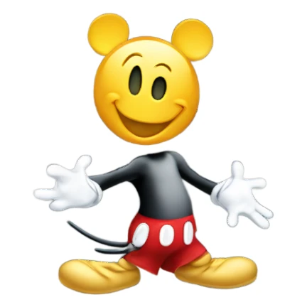 mickey mouse in front of a castle  sticker
