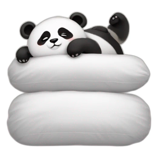 sleep panda sticker