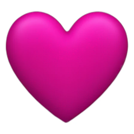 Magenta heart sticker