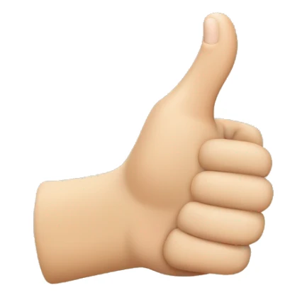 Hand poitning pointer and middle finger and thumb up  sticker