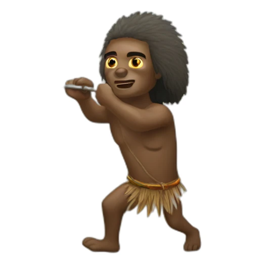 Aborigine hunting sticker