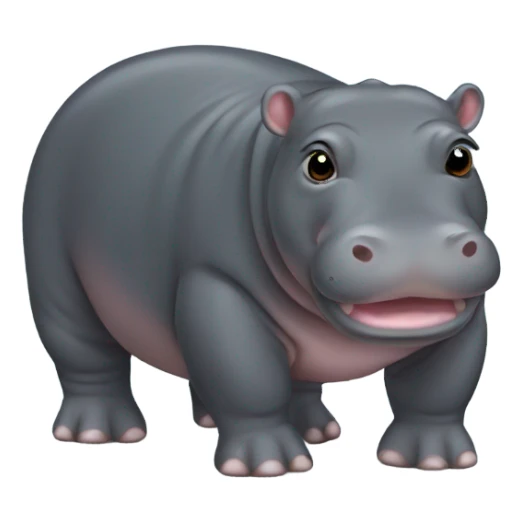 Pygmy hippo sticker