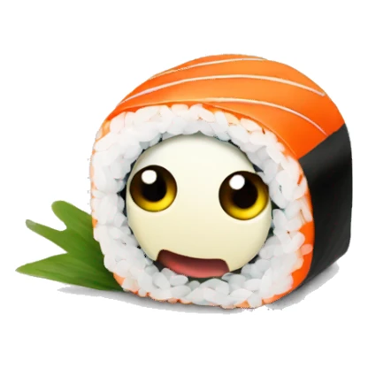 voilé avec des sushi sticker