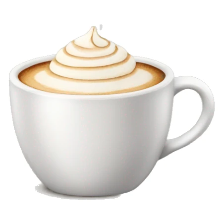 Cappuccino cup clean sticker