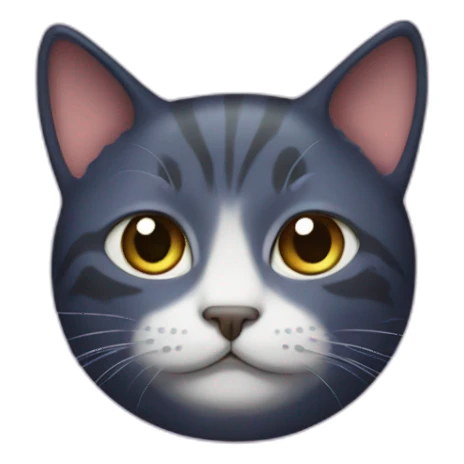 Cat with galaxy skin sticker