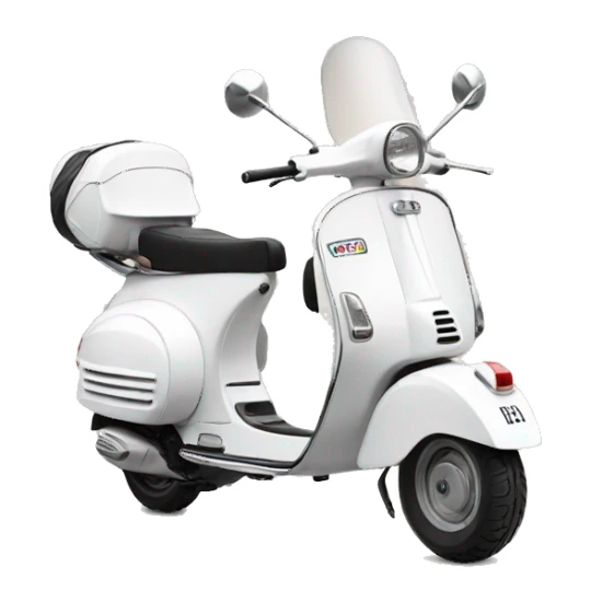 vespa white cute sticker