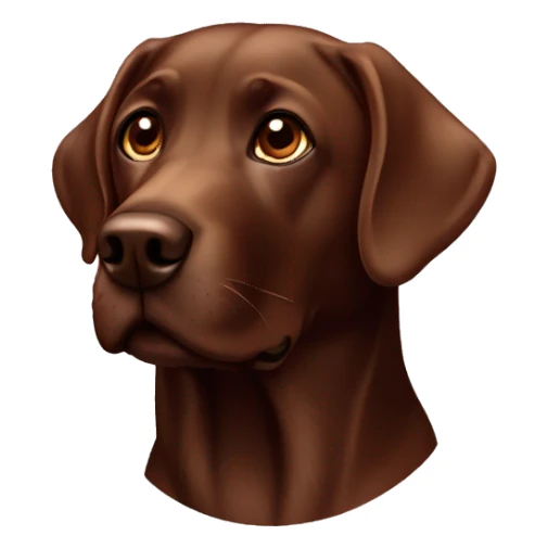 Labrador chocolate  sticker