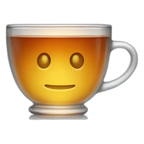 A cristal cup of tea sticker