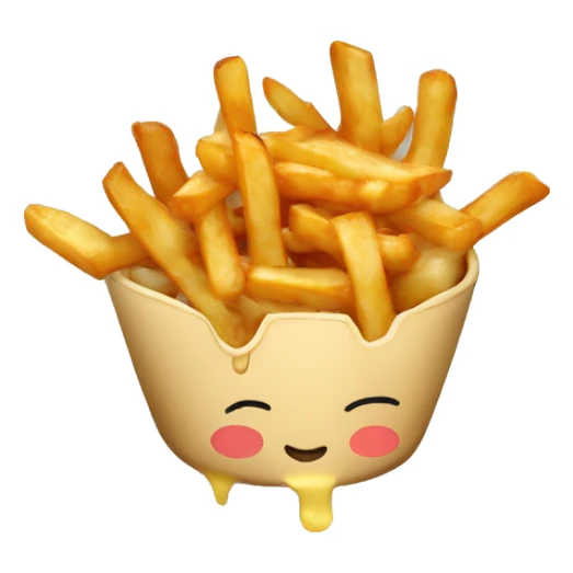 Poutine qui mange une poutine sticker