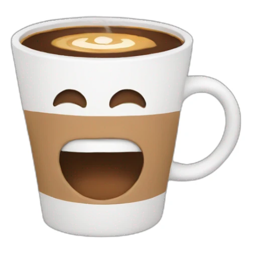 Coffee running sticker