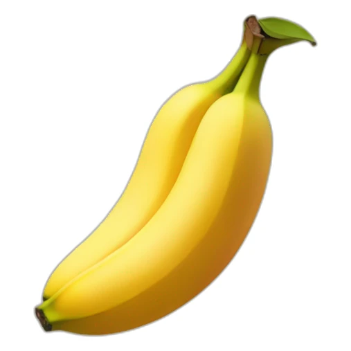 banana in a peach sticker