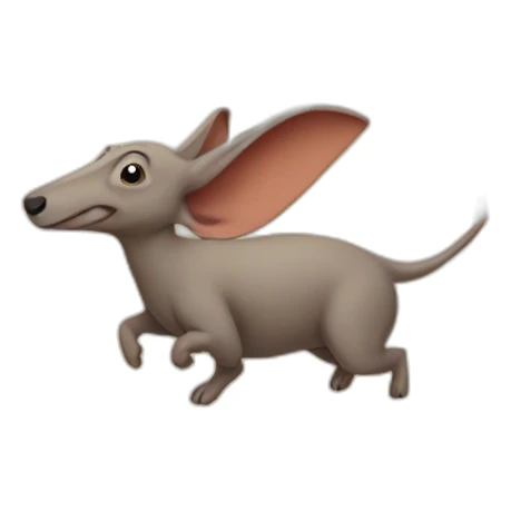 Aardvark on a flying carpet sticker