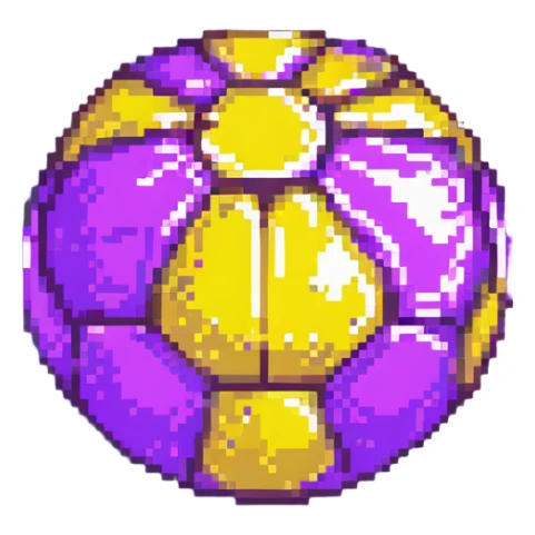 purple bomb low poly sticker