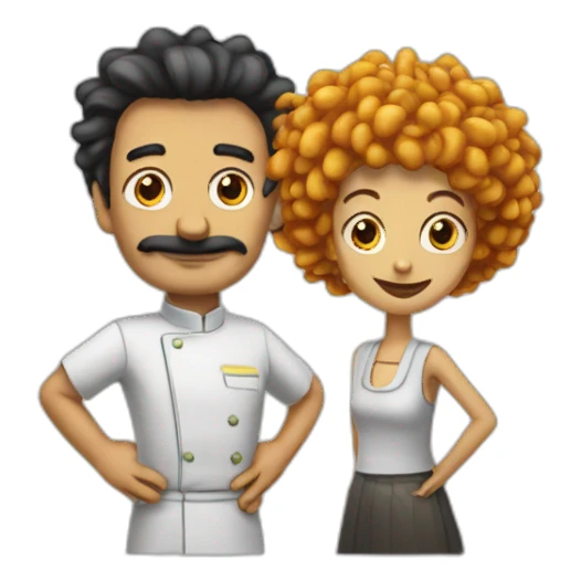 fry and leela sticker