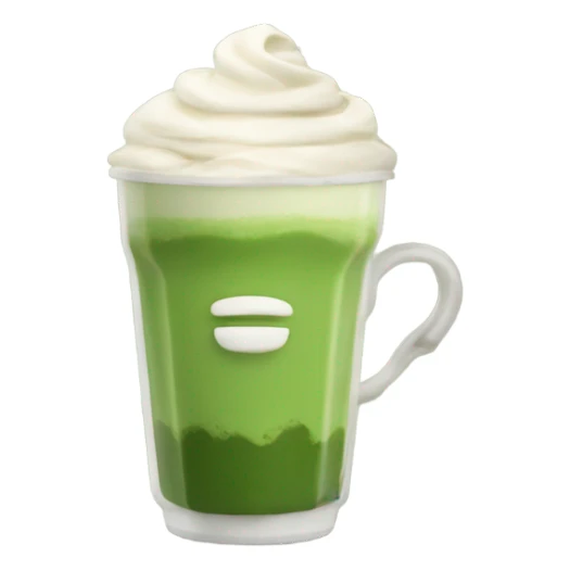 Matcha latte sticker