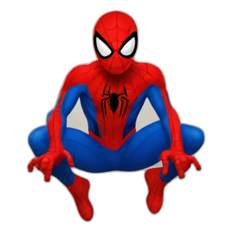 Spider man sur un mur sticker