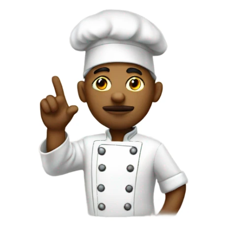 chef blowing kiss sticker