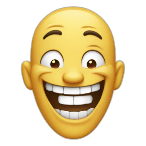 laughing like a mad person sticker