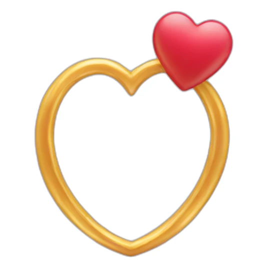 heart and ring sticker