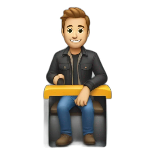 Motorola riding going up in elevator sticker