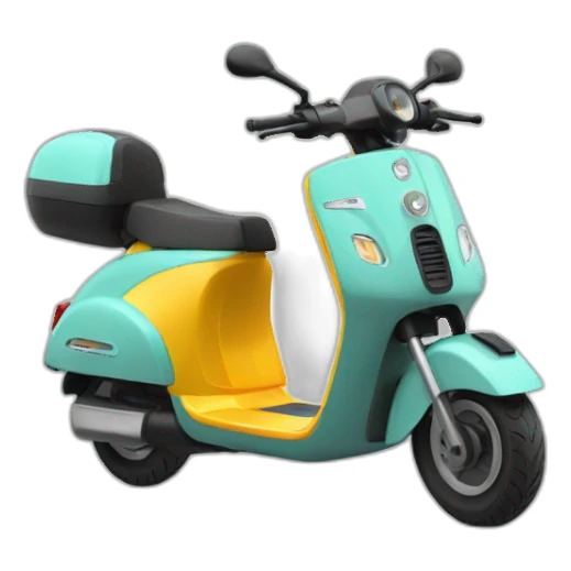 a powerfull electric scooter sticker