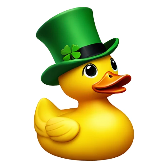 Irish rubber duck sticker
