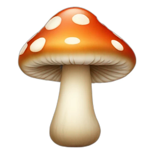 Pretty smiling mushroom sticker