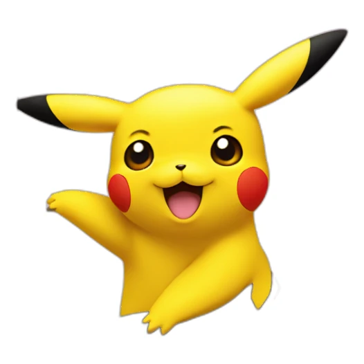 Pikachu in a tree sticker