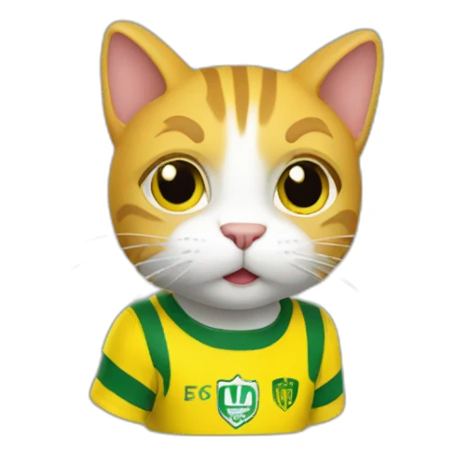 fc nantes cat sticker