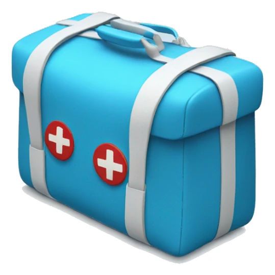 medical bag blue sticker