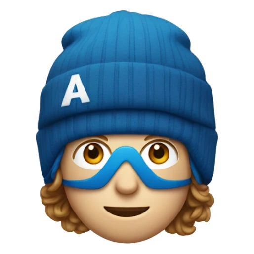 Shaun White wearing a blue A’s hat sticker