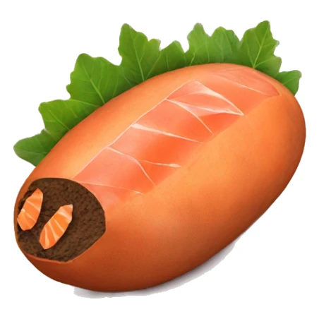 sweet potatoes with salmon sticker