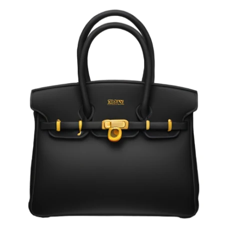 Black birkin sticker