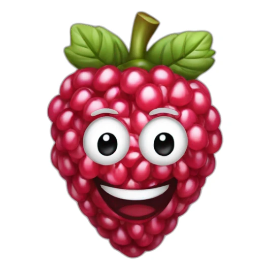 Framboise qui rigole sticker