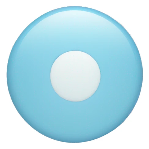 full circle in light blue sticker