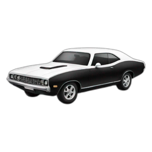 Black and white Car music playlist  sticker