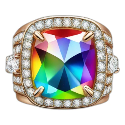 Jonathan Toews as rainbow diamond ring sticker