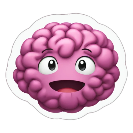 happy brain sticker