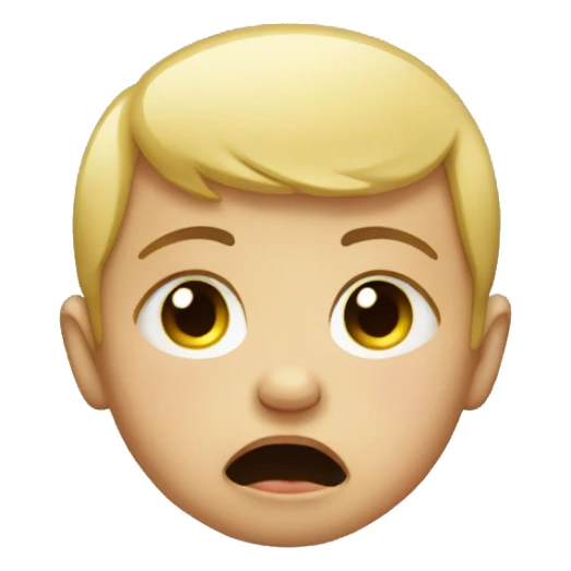 crying baby with tears sticker