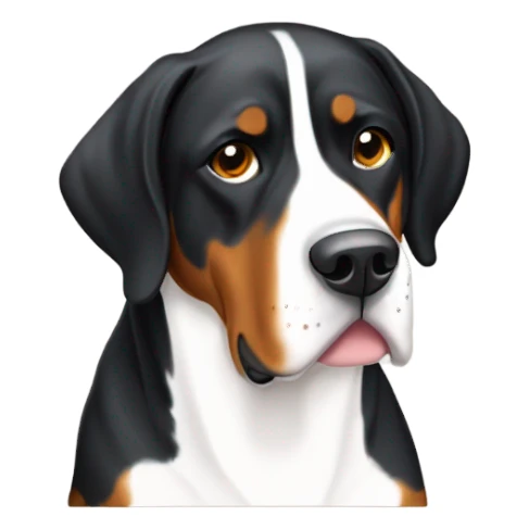 Greater Swiss Mountain Dog laying down sticker