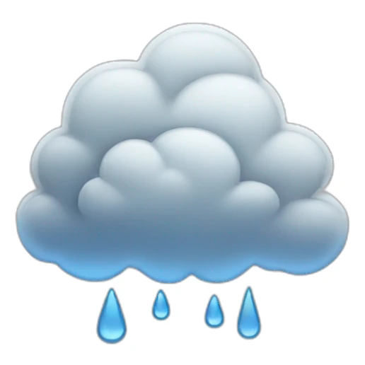 rain clouds sticker