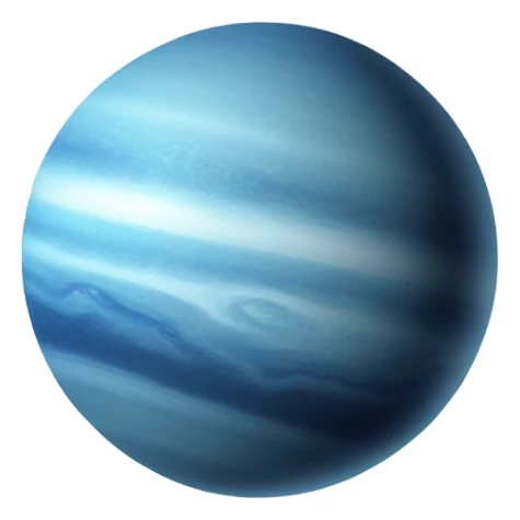 Blue gas giant planet  sticker