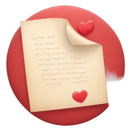 Love letter sticker