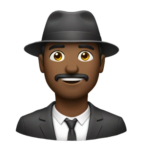 Hombres con accesorios en la cabeza  sticker