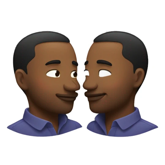 Two gay men kissing sticker