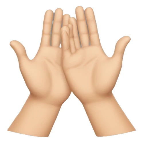 Two brother hands clapping up each other sticker