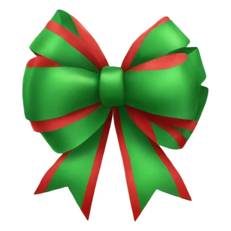 Christmas bow sticker